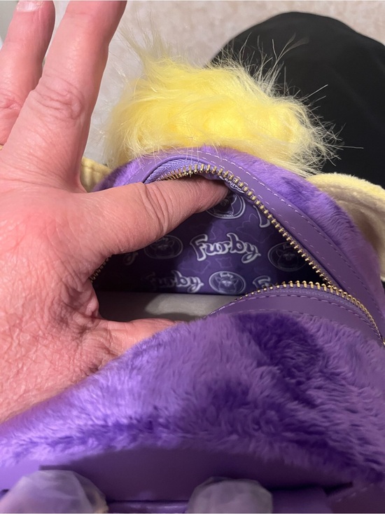 Loungefly Furby Purple Yellow Pink Plush Mini Backpack main image 9